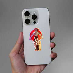 Yujiro Hanma Demon Back Holographic Sticker - Holographic stickers | STICK IT UP