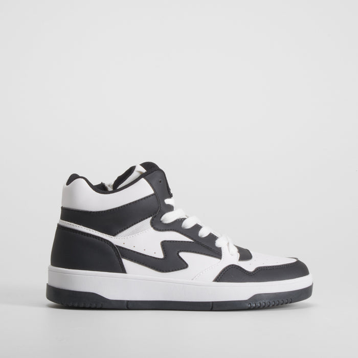 Deportiva basket blanca y negra SEVEN FIVE