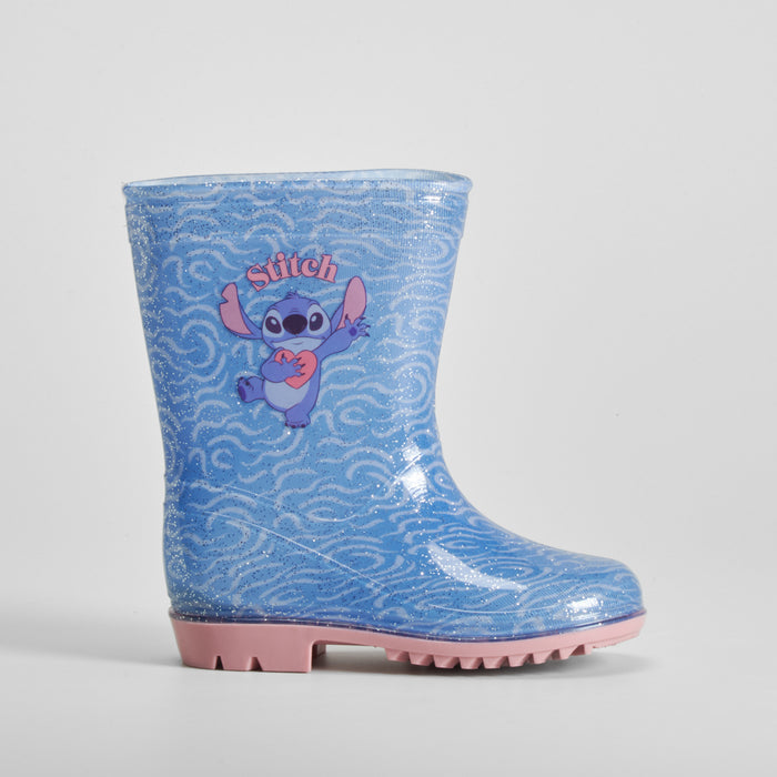 Bota de agua bebé morada STITCH