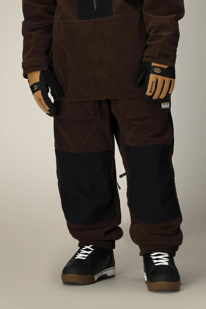 686 2.5L GHOST PANT COFFEE CORDUROY MENS SNOW PANT