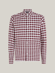 Check Slim Fit Oxford Shirt in Indigo