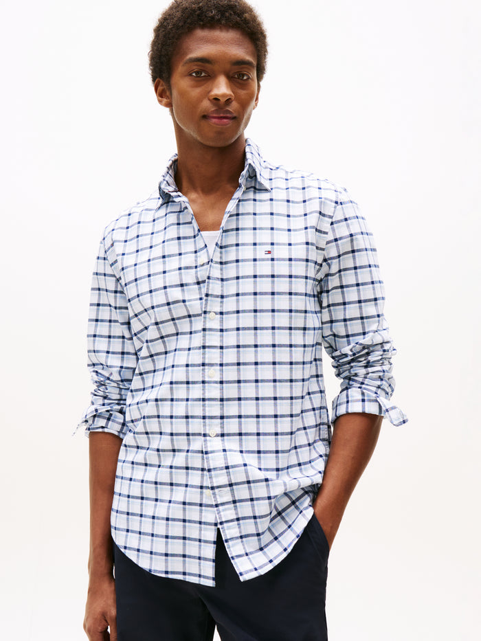 Easy Check Oxford Shirt in Blue