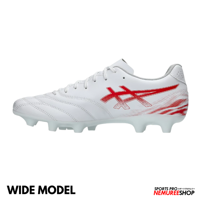 ASICS Football Shoes DS LIGHT CLUB WIDE (WHITE/FLASH RED)