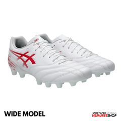 ASICS Football Shoes DS LIGHT CLUB WIDE (WHITE/FLASH RED)