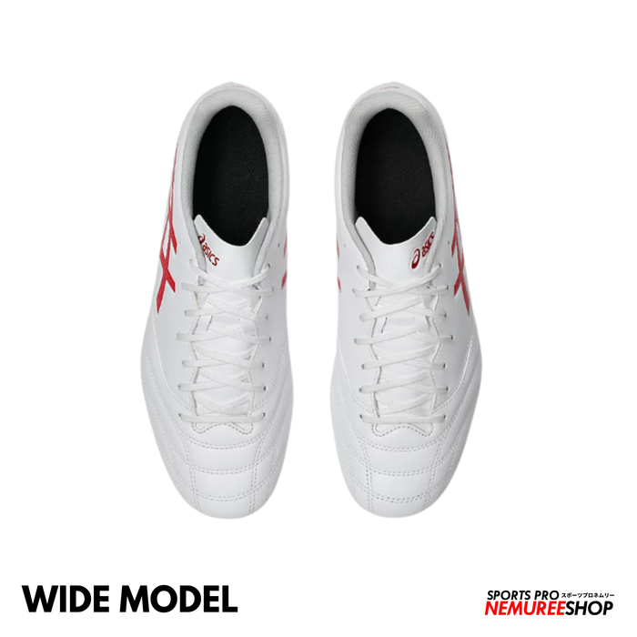 ASICS Football Shoes DS LIGHT CLUB WIDE (WHITE/FLASH RED)