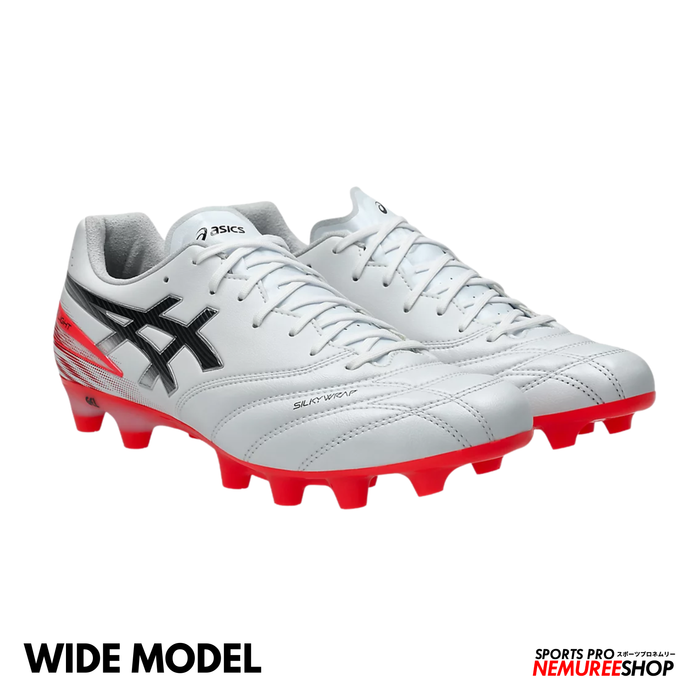 ASICS Football Shoes DS LIGHT PRO WIDE (WHITE/FLASH RED)
