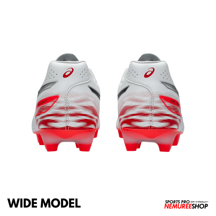ASICS Football Shoes DS LIGHT PRO WIDE (WHITE/FLASH RED)