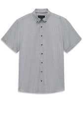 Geo Pattern Shirt in Beige