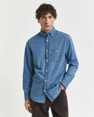 Indigo Shirt in Semi Light Blue