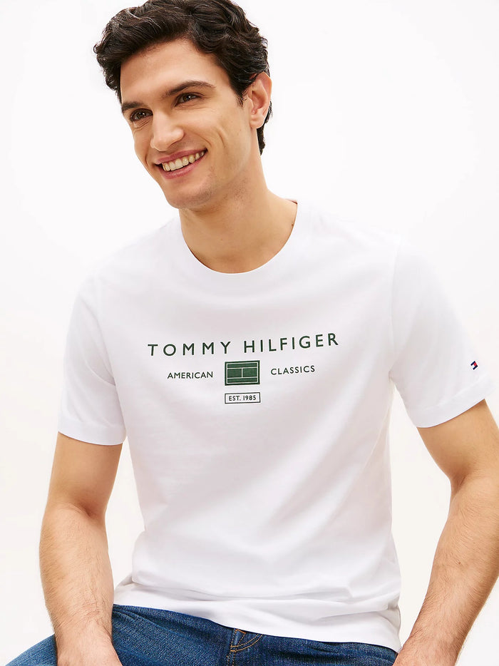 Jersey Logo Tee in White