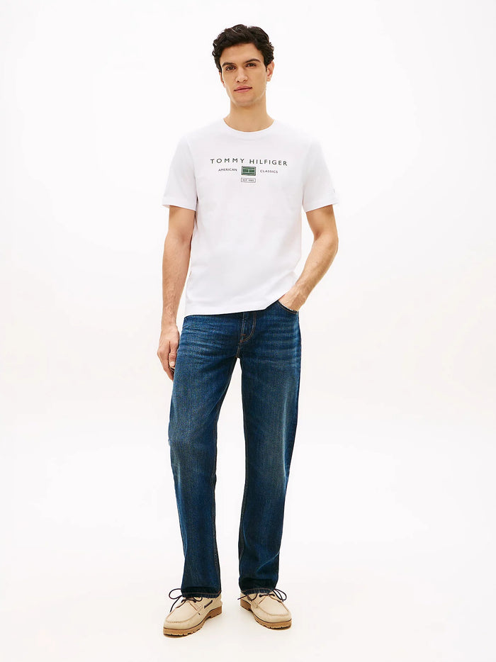 Jersey Logo Tee in White