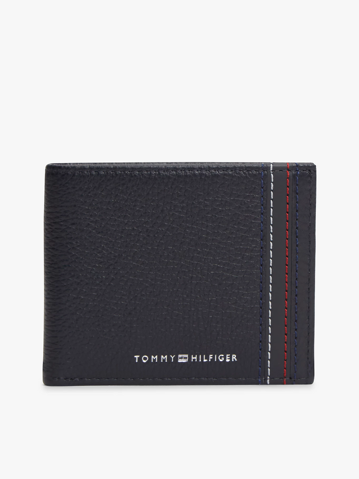 Leather Bifold Card Wallet in Blue