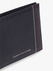 Leather Bifold Card Wallet in Blue