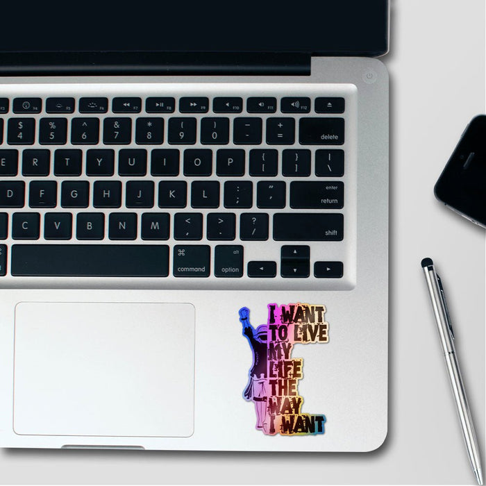 Life My Way Holographic Stickers - Holographic stickers | STICK IT UP