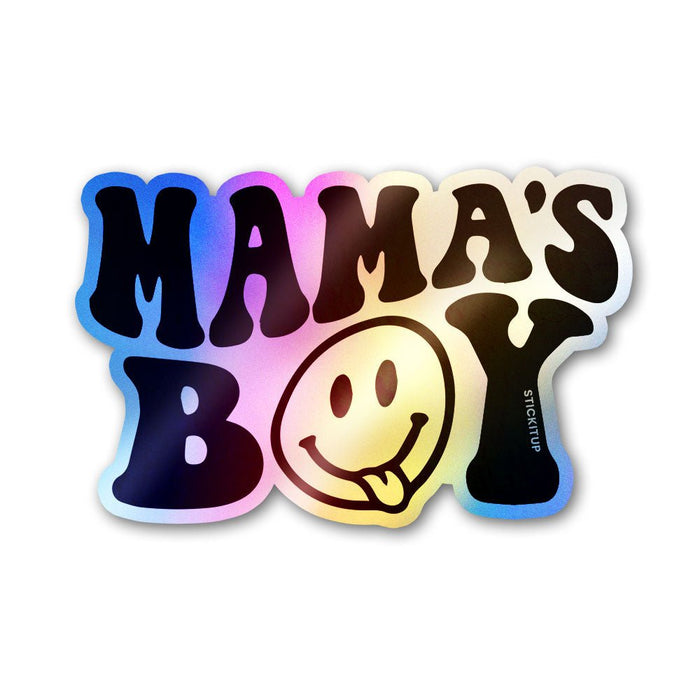 Mamas Boy Sticker Holographic Stickers - Holographic stickers | STICK IT UP