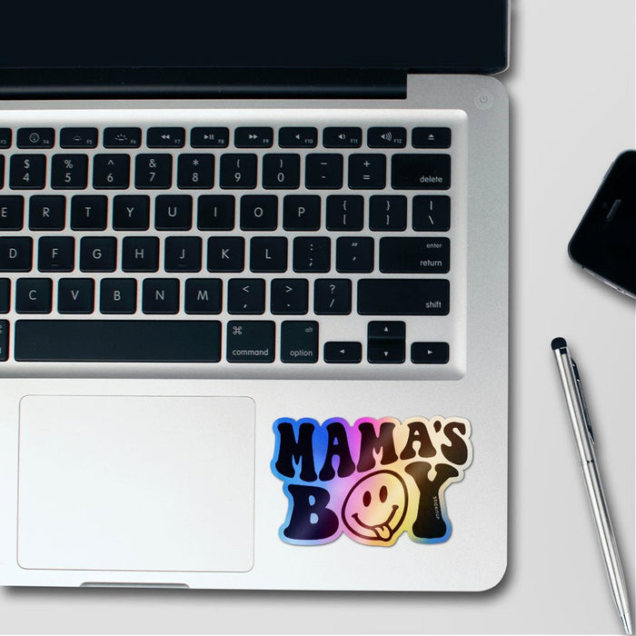 Mamas Boy Sticker Holographic Stickers - Holographic stickers | STICK IT UP