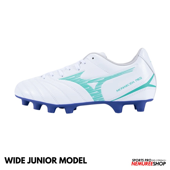 MIZUNO Football Shoes MONARCIDA NEO 3 SELECT JR WIDE (WHITE/ARCADIA)