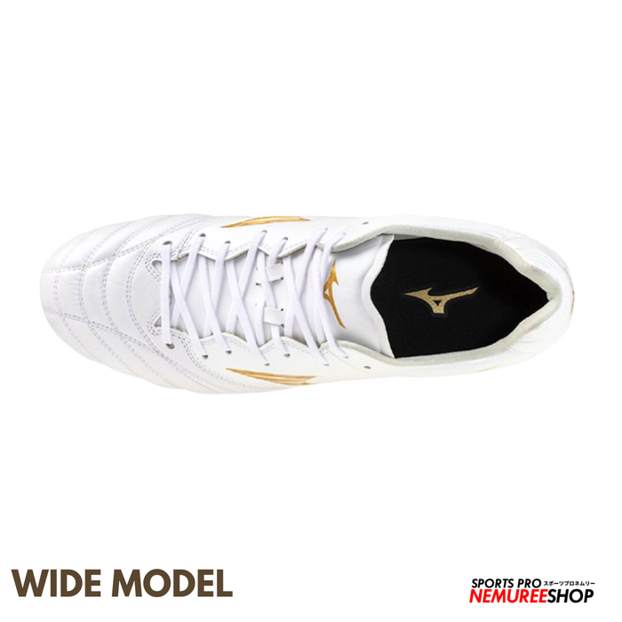 MIZUNO Football Shoes MONARCIDA NEO 3 WIDE ELITE (WHITE / GOLD) - Nemuree Shop - Online Sports Store