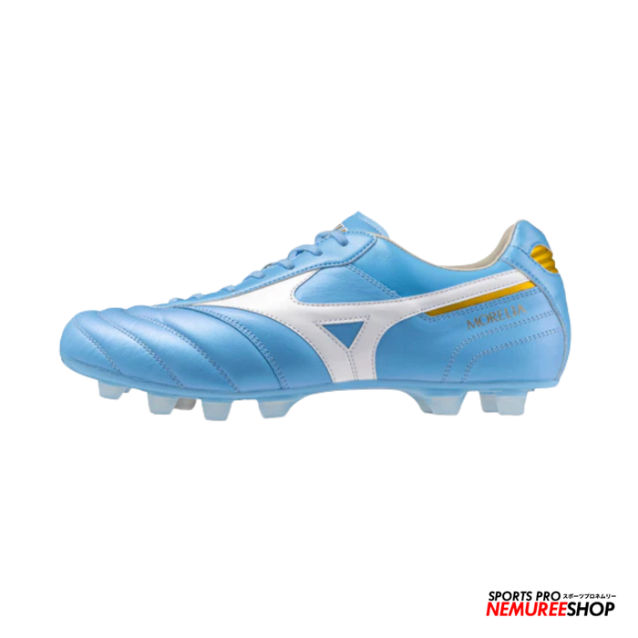 MIZUNO Football Shoes MORELIA 2 ELITE (CELESTE / WHITE / MP GOLD) - Nemuree Shop - Online Sports Store