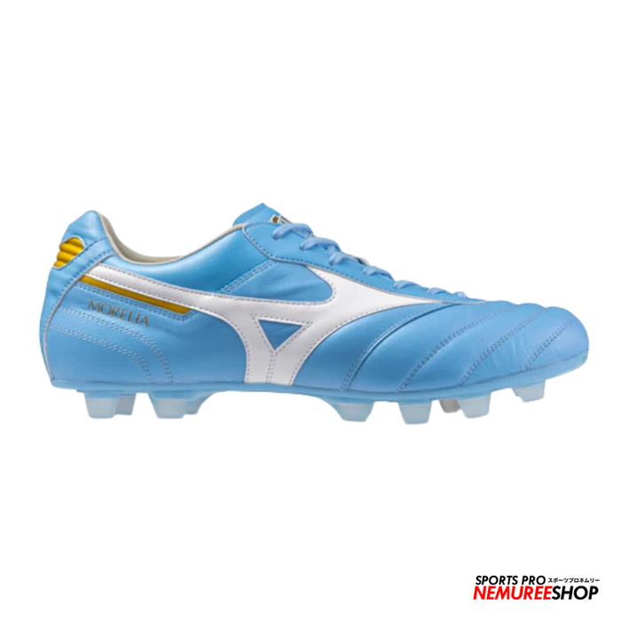 MIZUNO Football Shoes MORELIA 2 ELITE (CELESTE / WHITE / MP GOLD) - Nemuree Shop - Online Sports Store