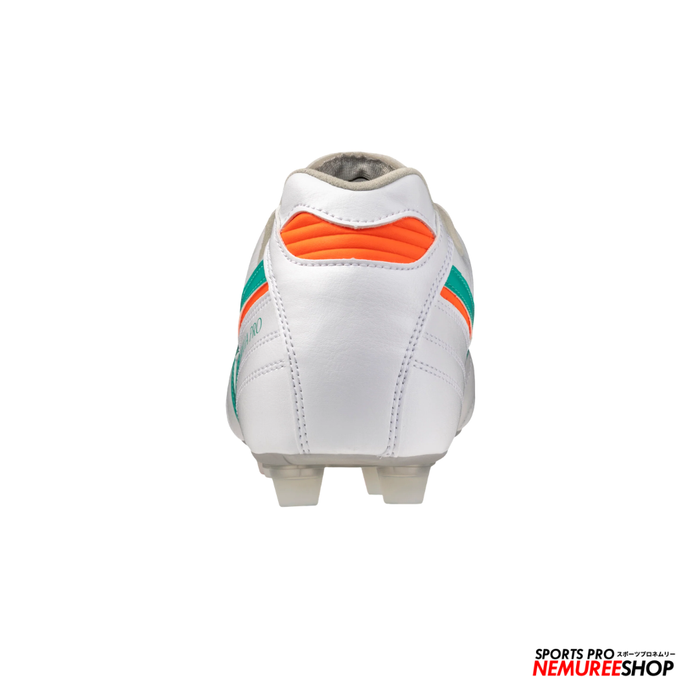 MIZUNO Football Shoes MORELIA 2 PRO (WHITE / ARCADIA / LAVA ORANGE)