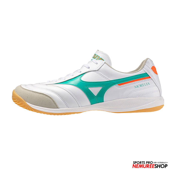 MIZUNO Futsal Shoes MORELIA SALA ELITE IN (WHITE / ARCADIA / LAVA ORANGE)