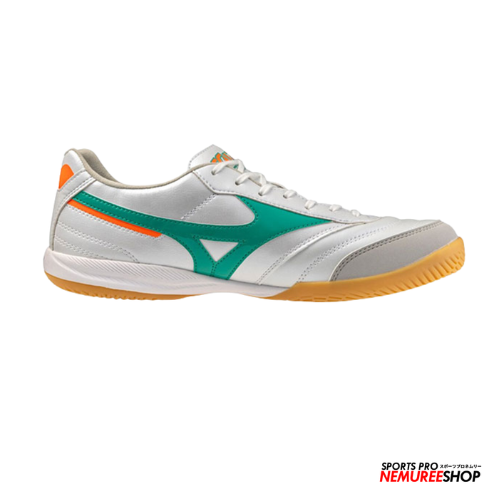 MIZUNO Futsal Shoes MORELIA SALA PRO IN (WHITE/ARCADIA/LAVA ORANGE)