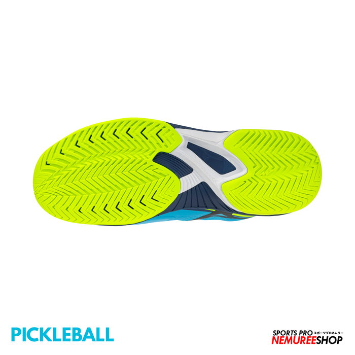 MIZUNO PickleBall Shoes WAVE STRIKE (JET BLUE / LIGHTNING YELLOW / ESTATE BLUE) - Nemuree Shop - Online Sports Store