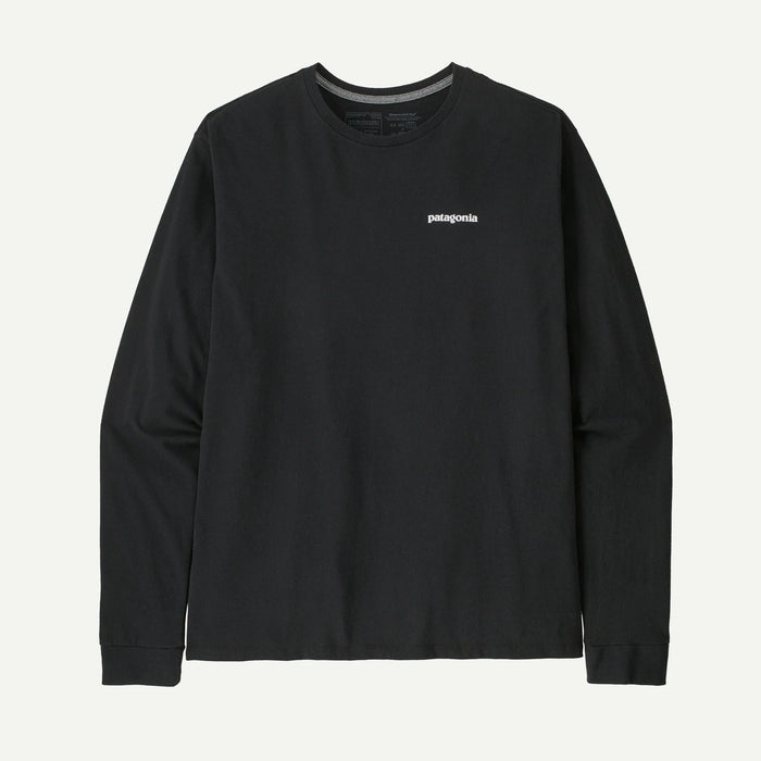 PATAGONIA L/S HOME WATER TROUT RESPONSIBILI-TEE BLACK MENS SHIRT