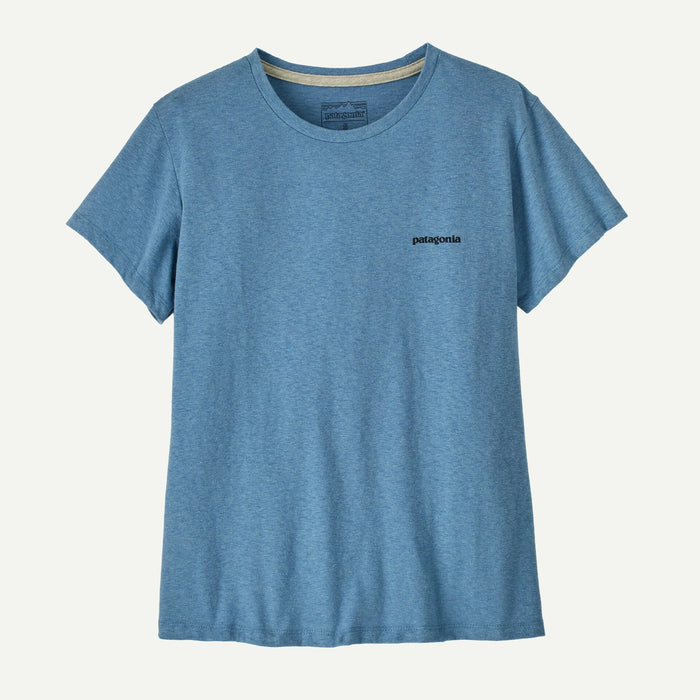 PATAGONIA P-6 LOGO RESPONSIBILI-TEE SHORE BLUE WOMENS T-SHIRT