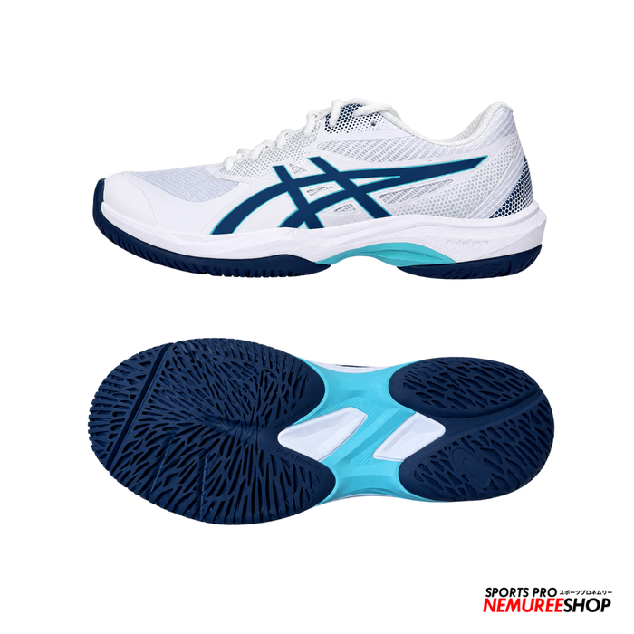 ASICS PickleBall Shoes GAME FF PICKLEBALL (WHITE/MARKO BLUE) - Nemuree Shop - Online Sports Store