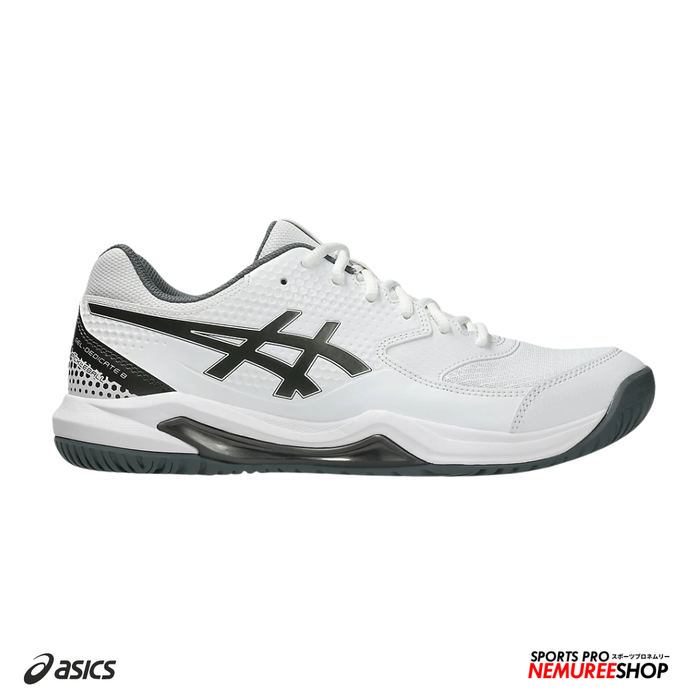 ASICS PickleBall Shoes GEL - DEDICATE 8 PICKLEBALL (WHITE/GUNMETAL) - Nemuree Shop - Online Sports Store