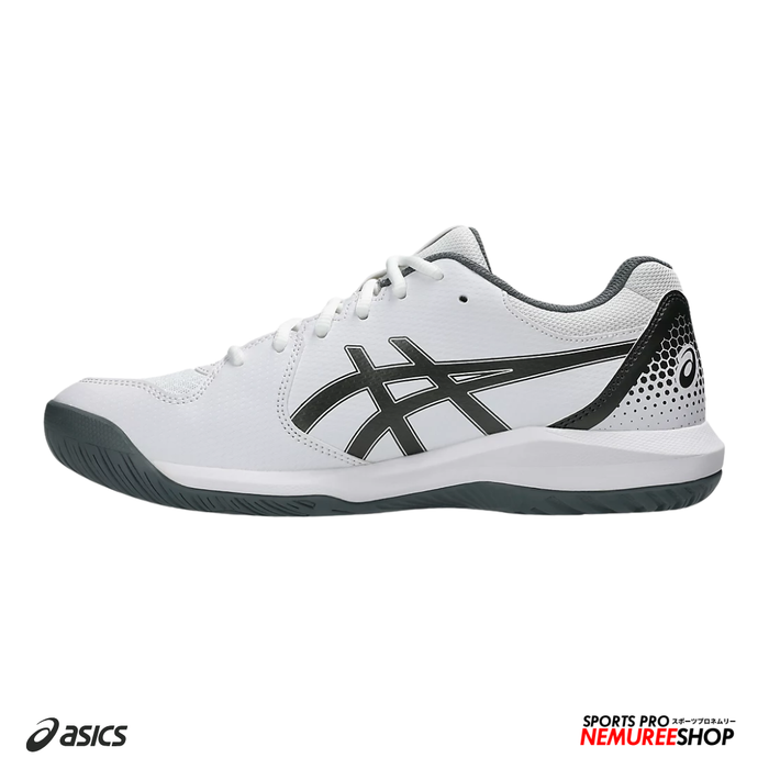 ASICS PickleBall Shoes GEL - DEDICATE 8 PICKLEBALL (WHITE/GUNMETAL) - Nemuree Shop - Online Sports Store