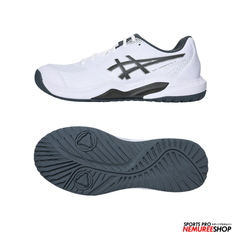 ASICS PickleBall Shoes GEL - DEDICATE 9 PICKLEBALL (WHITE/GUNMETAL) - Nemuree Shop - Online Sports Store