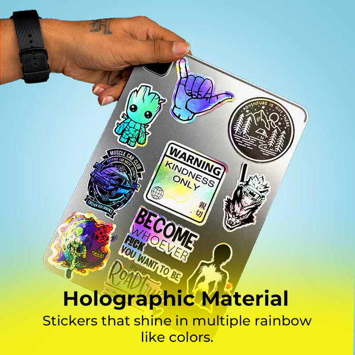 Power Holographic Holographic Stickers - Holographic stickers | STICK IT UP