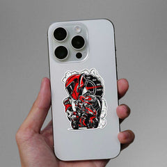 Red Sportbike Speedometer Glitter Sticker - Glitter Stickers | STICK IT UP