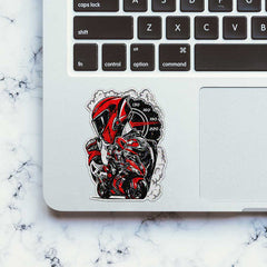 Red Sportbike Speedometer Glitter Sticker - Glitter Stickers | STICK IT UP