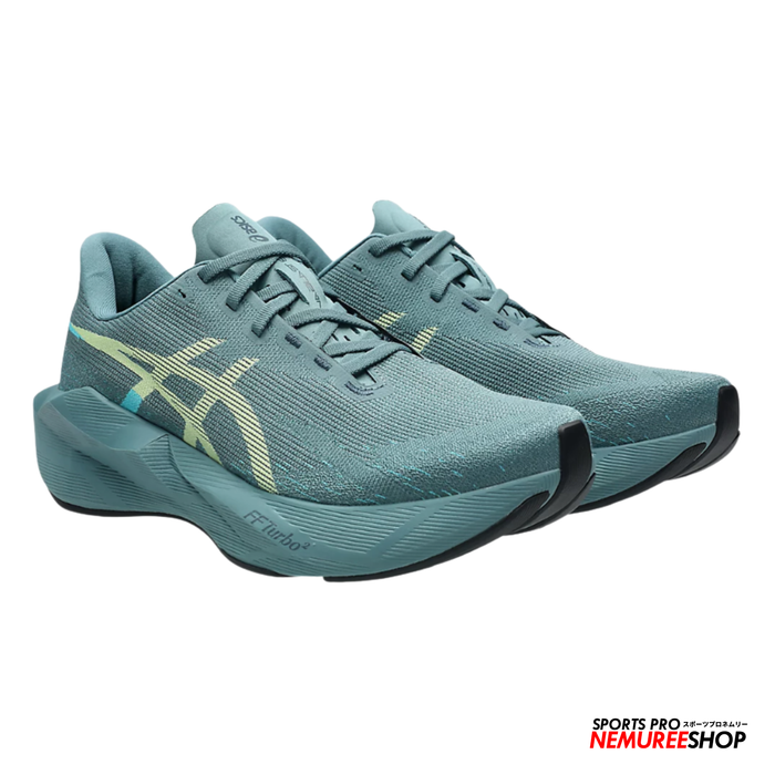 ASICS Running Shoes NOVABLAST 6 (HAZY TEAL/ILLUMINATE YELLOW)