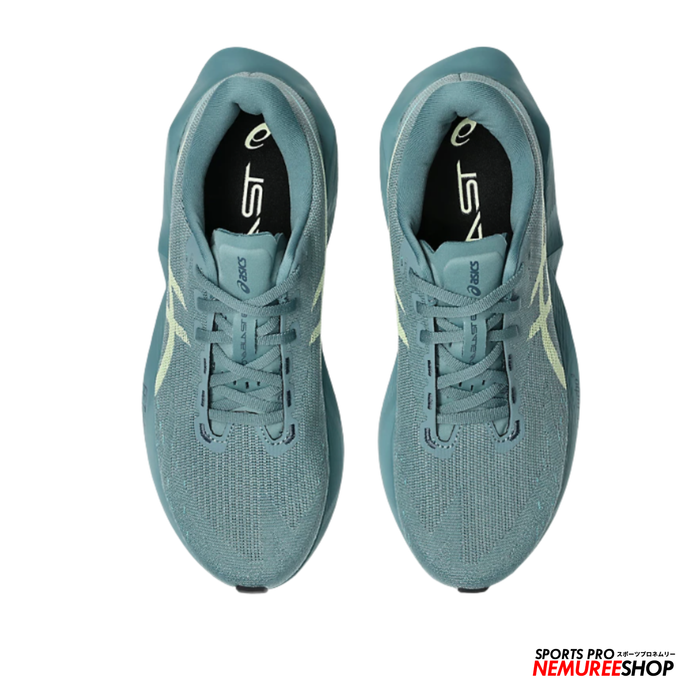 ASICS Running Shoes NOVABLAST 6 (HAZY TEAL/ILLUMINATE YELLOW)