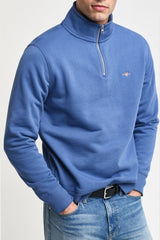 Shield Half-Zip Sweatshirt in Blue