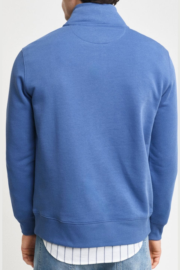 Shield Half-Zip Sweatshirt in Blue