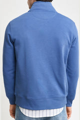 Shield Half-Zip Sweatshirt in Blue