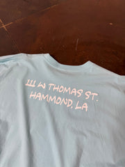 Still Pushing Shop Tee - Light Blue 3X