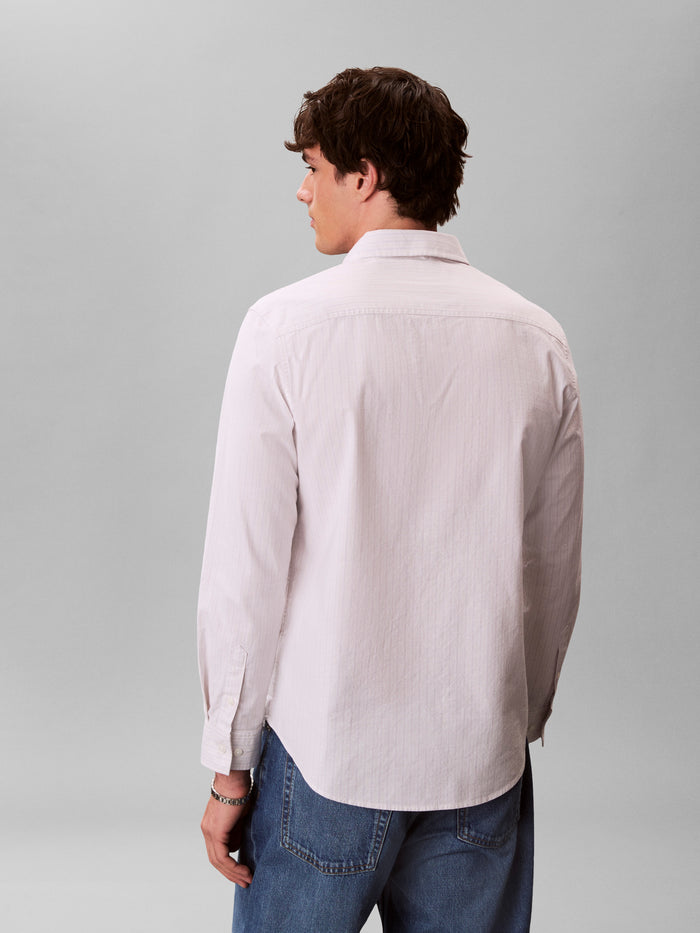Stripe Classic Oxford Shirt in Chalk