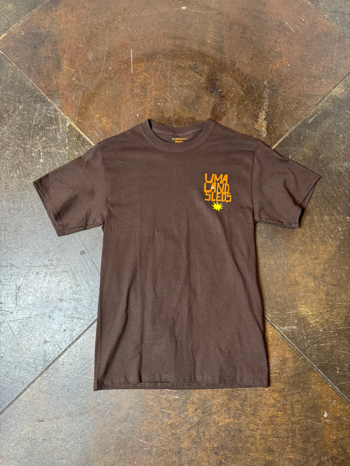 Uma Stacked Tee - Small Brown