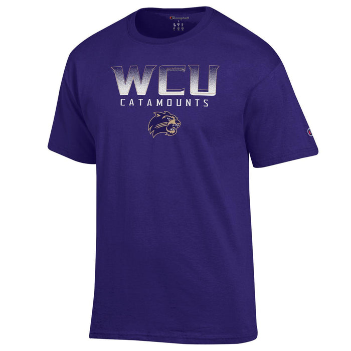 WCU Champion Faded Bars S/S Tee