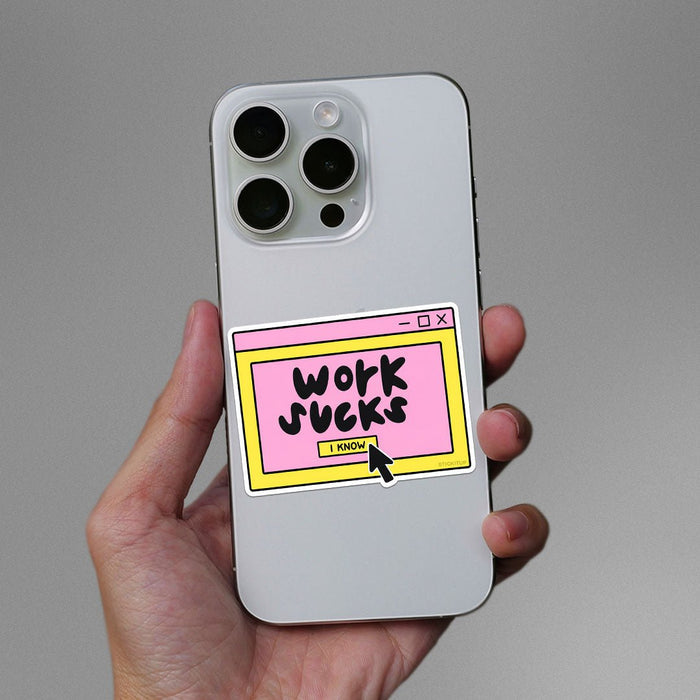 Work Is Overrated Sticker - Stickers | STICK IT UP